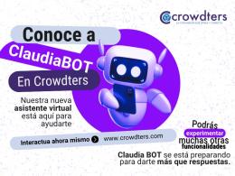 ¡Conoce a Claudia BOT: Tu nueva asistente virtual en Crowdters!